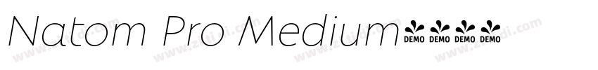 Natom Pro Medium字体转换